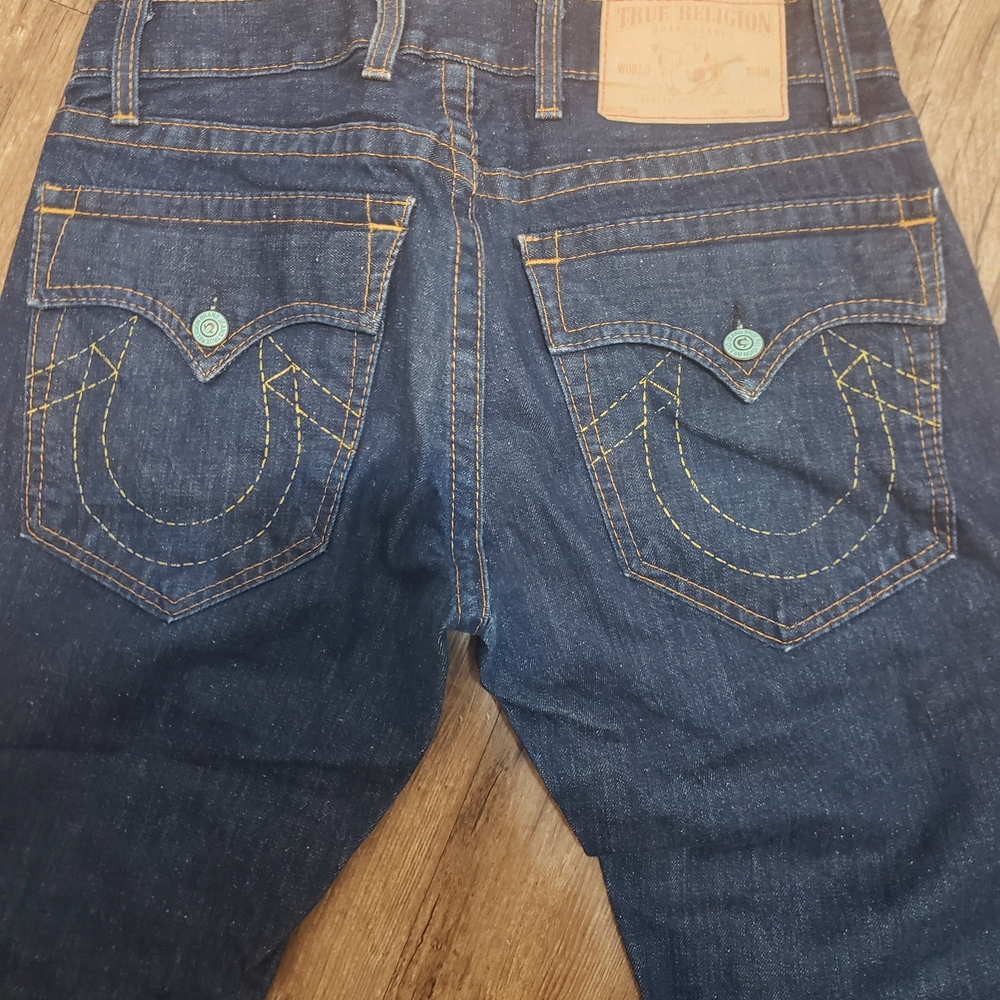 True Religion Men's Dark Indigo Relaxed Jeans